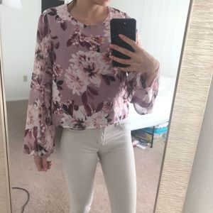 Charlotte Russe Tops - Charlotte Russe Floral Blouse Charlotte Russe Tops - Charlotte Russe Floral Blouse